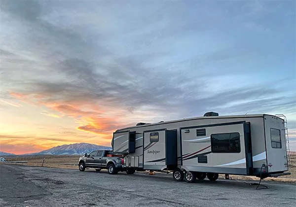 A Forest River recreational vehicle